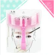 Diseñador p/cejas plástico rosado 4 estilos